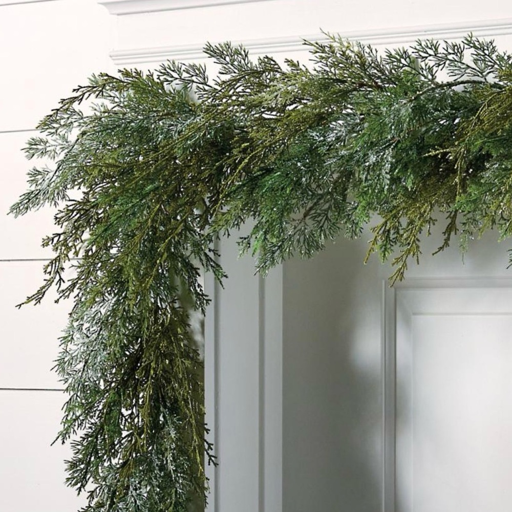 Glistening Christmas Slim Garland - 9 ft - NWT